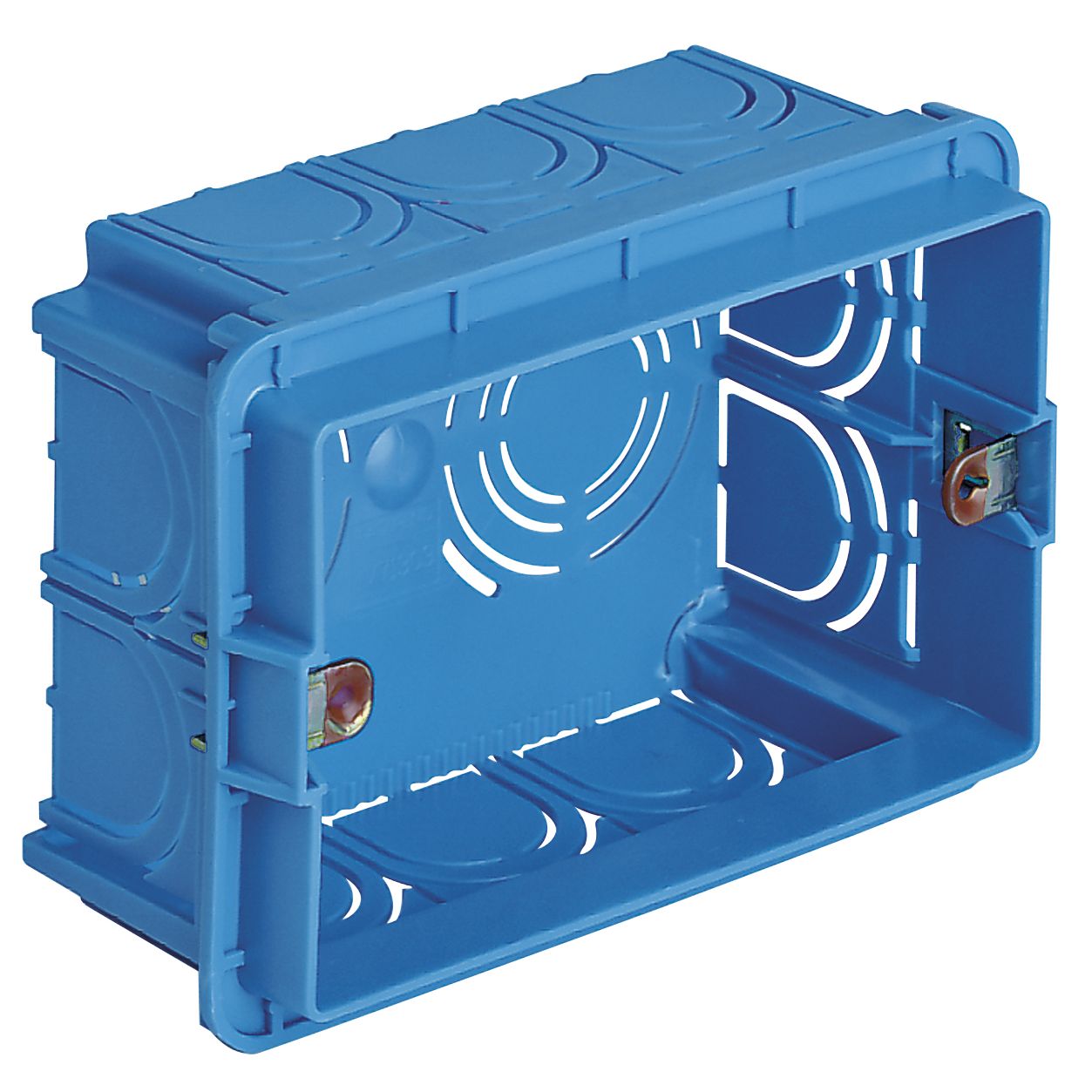 Vimar 3-Module Flush Mounting Box, For Masonry Walls, 20/25 mm Knockouts, 96 x 59 x 49.8 mm — Quality Boat Parts