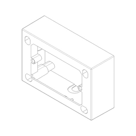 Vimar 3-Module Surface Mounting Box, For 8000, Linea and 7000, 40 mm Depth — Quality Boat Parts