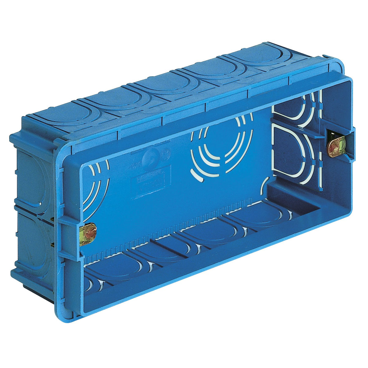 Vimar 5-Module Flush Mounting Box, For Masonry Walls, 20/25 mm Tube, 16 Inlets, Halogen-Free Plastic — Quality Boat Parts