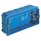 Vimar 5-Module Flush Mounting Box, For Masonry Walls, 20/25 mm Tube, 16 Inlets, Halogen-Free Plastic — Quality Boat Parts