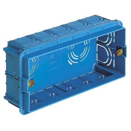 Vimar 5-Module Flush Mounting Box, For Masonry Walls, 20/25 mm Tube, 16 Inlets, Halogen-Free Plastic — Quality Boat Parts