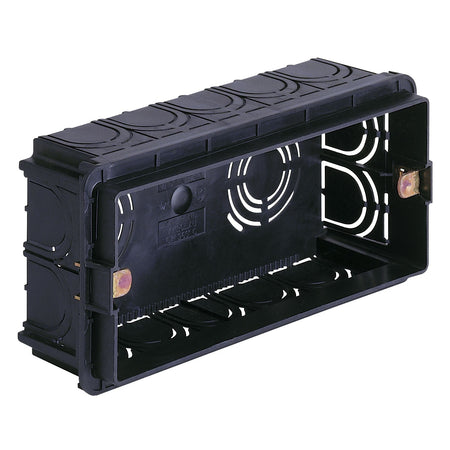 Vimar 5-Module Flush Mounting Box, For Masonry Walls, 20/25 mm Tube, 16 Inlets, Halogen-Free Plastic — Quality Boat Parts