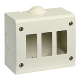 Vimar 3-Module IP40 Surface Enclosure, For 8000 Standard Modules — Quality Boat Parts
