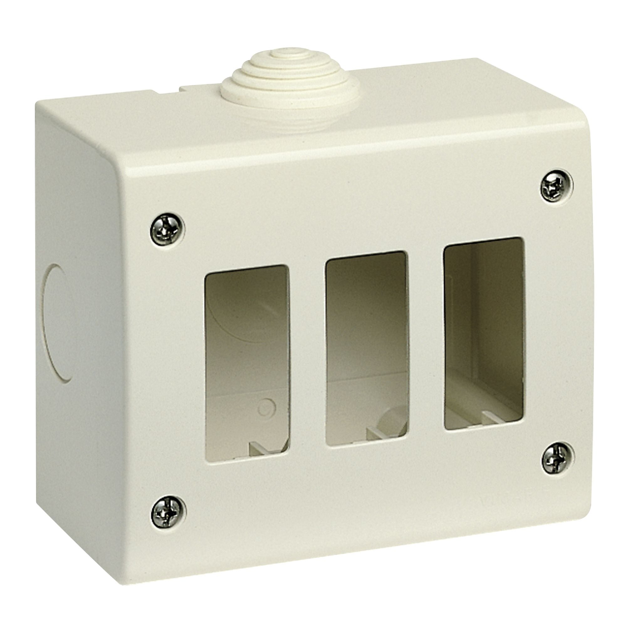 Vimar 3-Module IP40 Surface Enclosure, For 8000 Standard Modules — Quality Boat Parts