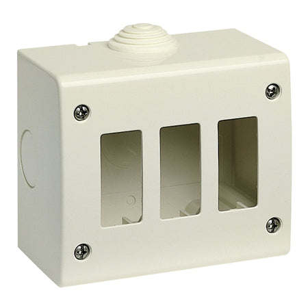 Vimar 3-Module IP40 Surface Enclosure, For 8000 Standard Modules — Quality Boat Parts