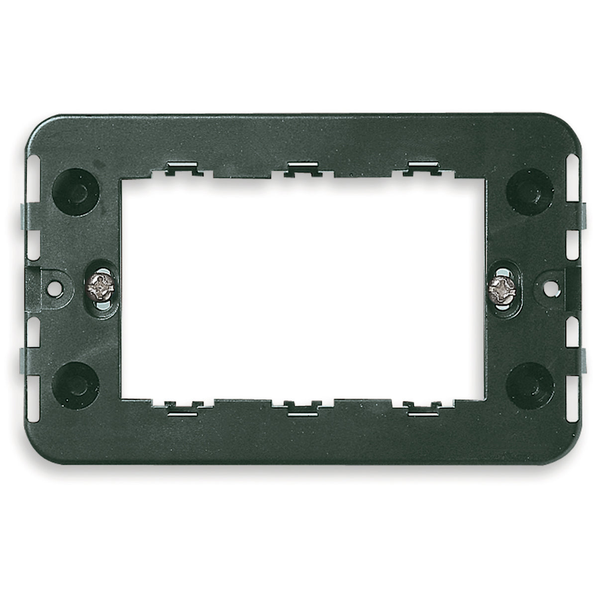 Vimar 8000 Series 3-Module Mounting Frame, For 09968 09973 09974 Boxes, Flush or Surface Mount, With Screws — Quality Boat Parts