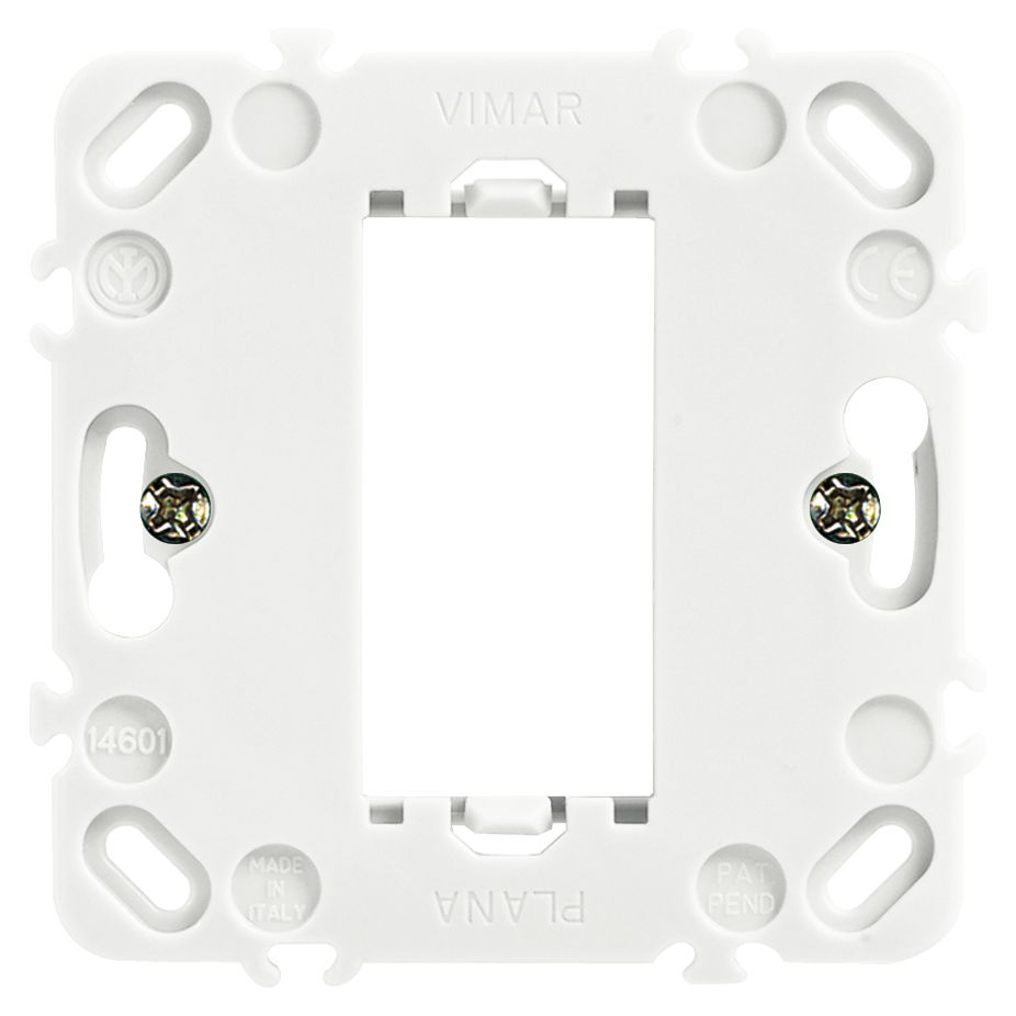 Vimar Plana 1-Module Mounting Frame with Claws, For 60 mm Flush-Mount Boxes — Quality Boat Parts