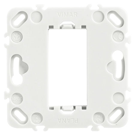 Vimar Plana 1-Module Mounting Frame, Without Screws, for 60 mm Fixing Centres or 56x56 mm Flush Mounting Boxes — Quality Boat Parts