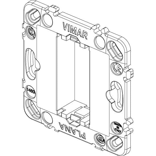 Vimar Plana 1-Module Mounting Frame, Without Screws, for 60 mm Fixing Centres or 56x56 mm Flush Mounting Boxes — Quality Boat Parts