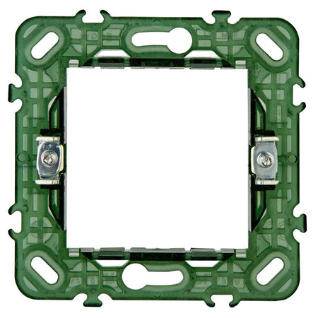 Vimar PLANA 2-Module Mounting Frame, For Ø 60 mm Mounting Boxes, 71 mm Centers, With Claws — Quality Boat Parts