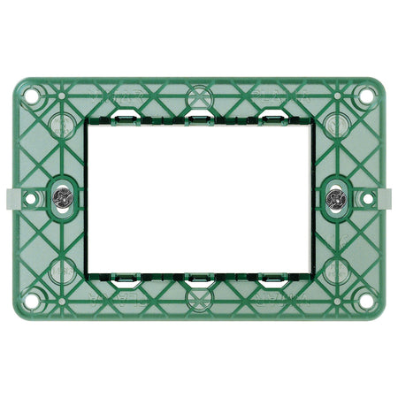 Vimar PLANA 3-Module Mounting Frame, For 3-Module Mounting Boxes, With Screws, Flush-Mounted — Quality Boat Parts