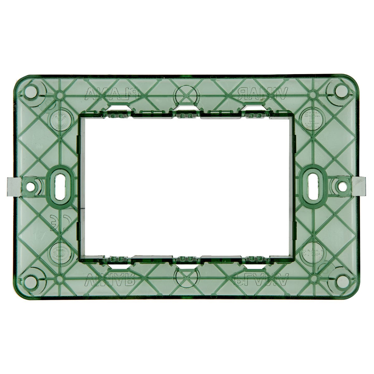 Vimar PLANA 3-Module Mounting Frame, For 3-Module Mounting Boxes, With Screws, Flush-Mounted — Quality Boat Parts
