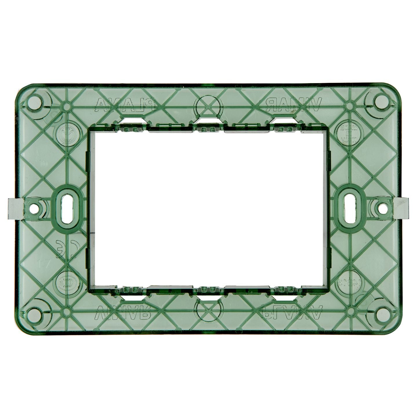 Vimar PLANA 3-Module Mounting Frame, For 3-Module Mounting Boxes, With Screws, Flush-Mounted — Quality Boat Parts