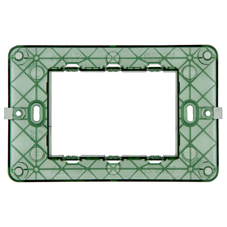 Vimar PLANA 3-Module Mounting Frame, For 3-Module Mounting Boxes, With Screws, Flush-Mounted — Quality Boat Parts