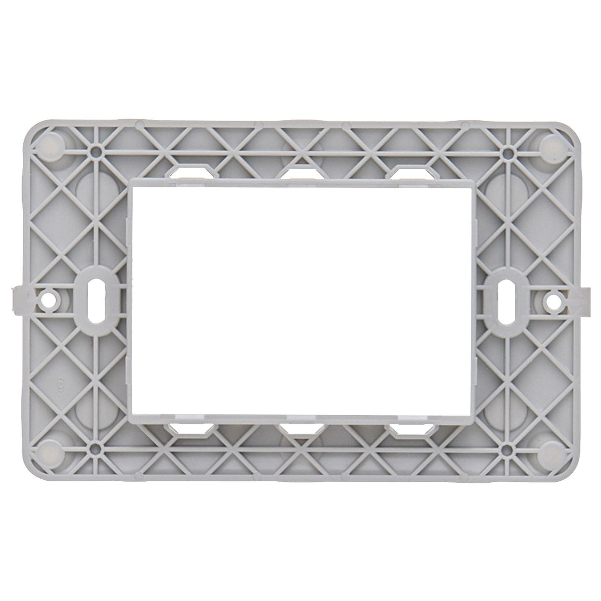 Vimar PLANA 3-Module Mounting Frame, For 3-Module Mounting Boxes, With Screws, Flush-Mounted — Quality Boat Parts