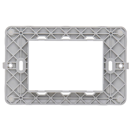 Vimar PLANA 3-Module Mounting Frame, For 3-Module Mounting Boxes, With Screws, Flush-Mounted — Quality Boat Parts