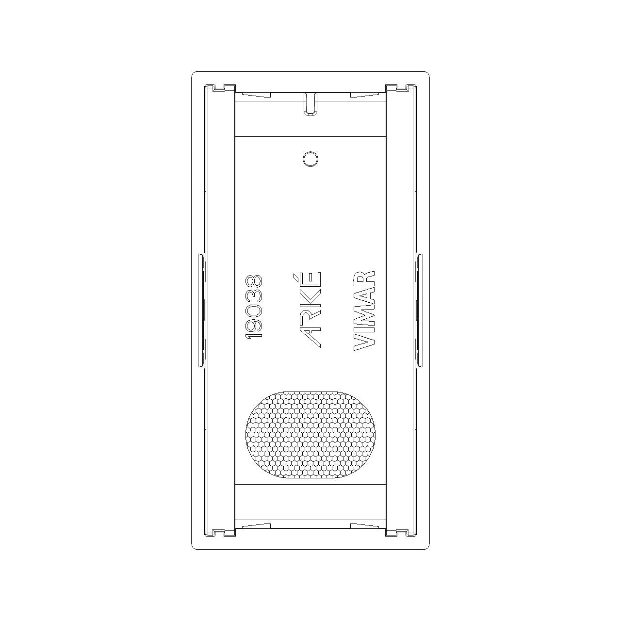 Vimar Arké 1-Module Interchangeable Button, Non-Lightable, IP40 — Quality Boat Parts