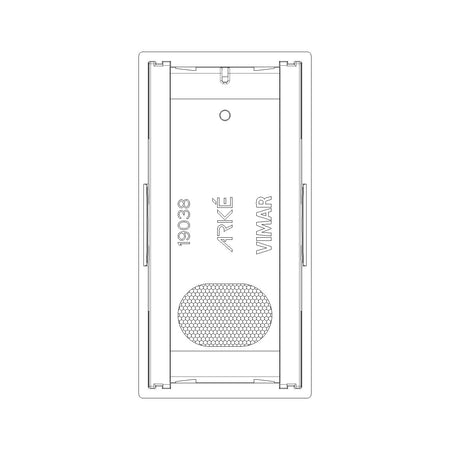 Vimar Arké 1-Module Interchangeable Button, Non-Lightable, IP40 — Quality Boat Parts