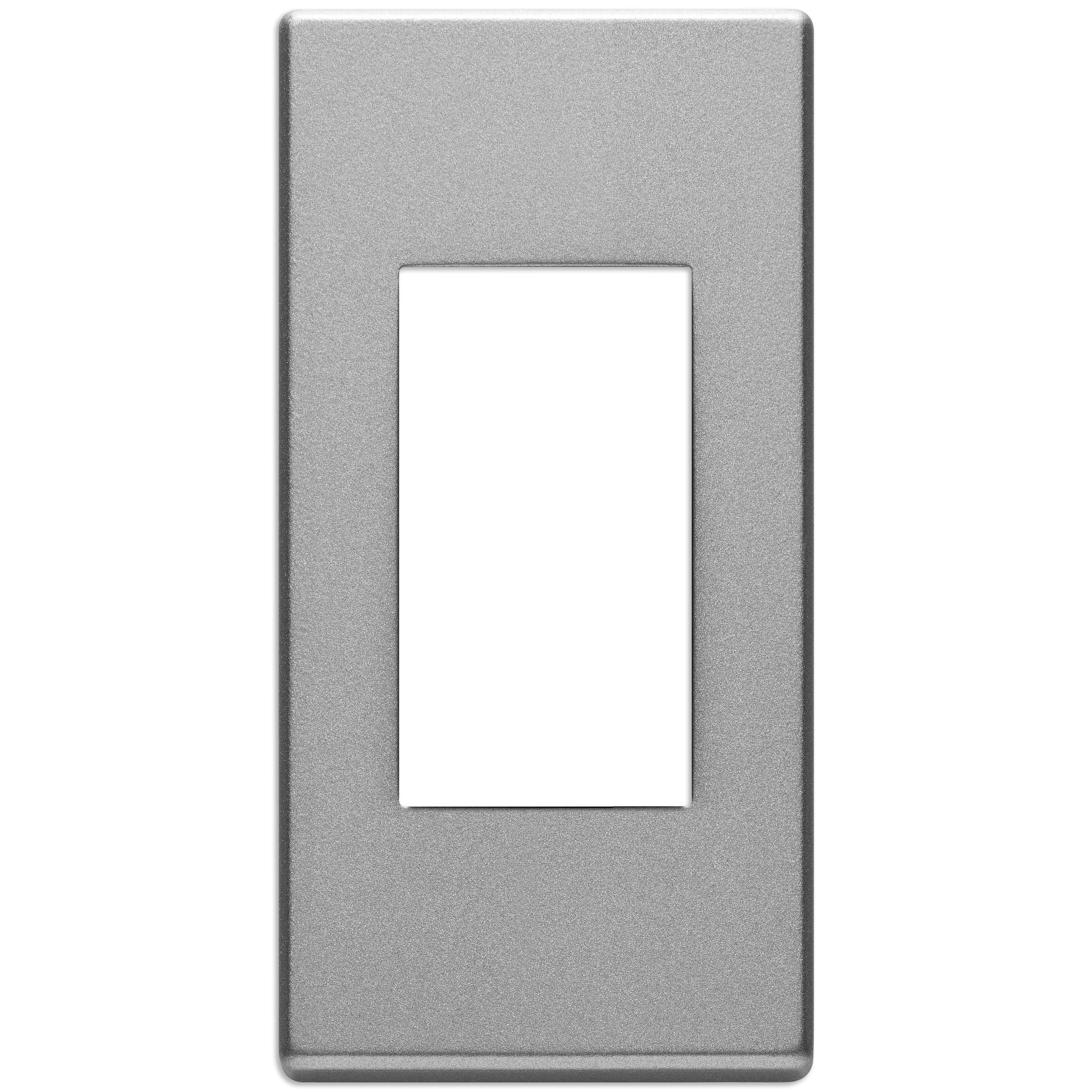 Vimar EIKON 1-Module Cover Plate, Metal, 42 x 82 mm, Clamp Mounting — Quality Boat Parts