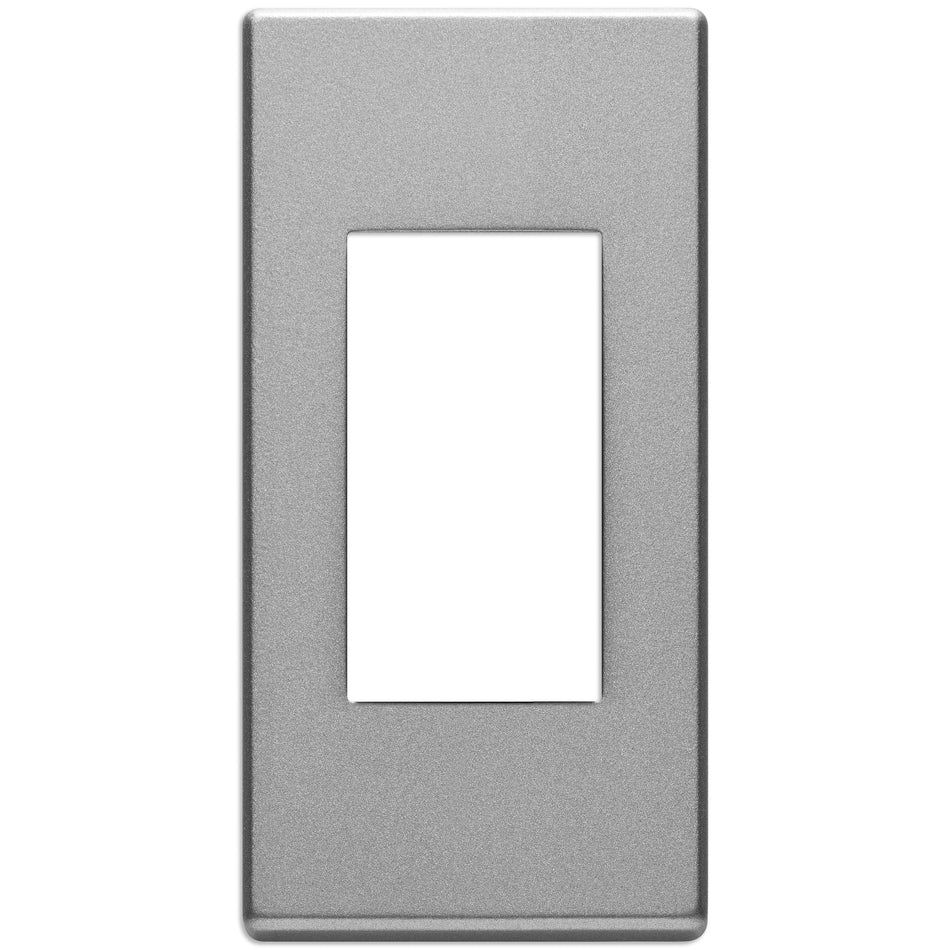Vimar EIKON 1-Module Cover Plate, Metal, 42 x 82 mm, Clamp Mounting — Quality Boat Parts