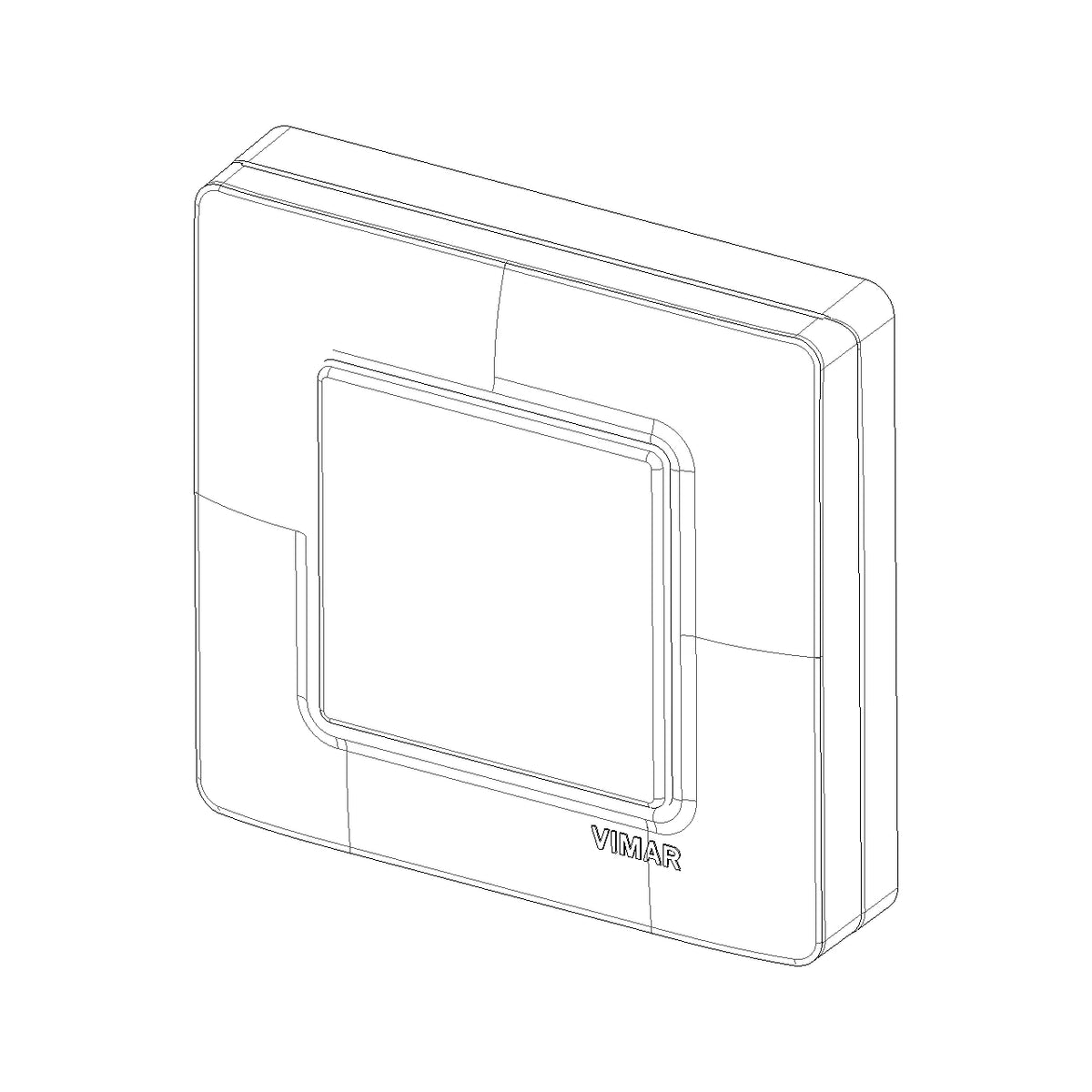 Vimar 2-Module IP55 Cover Plate, For Eikon and Plana Series, With Screws, 60 mm Mounting Boxes — Quality Boat Parts