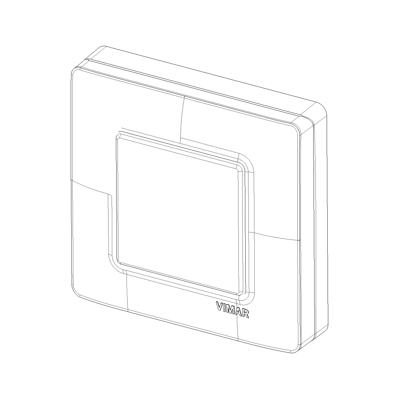 Vimar 2-Module IP55 Cover Plate, For Eikon and Plana Series, With Screws, 60 mm Mounting Boxes — Quality Boat Parts