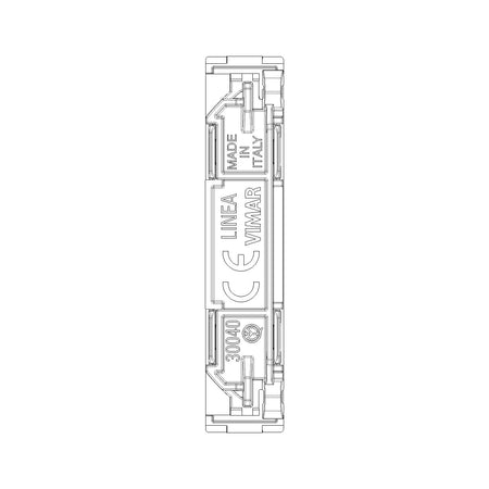 Vimar LINEA 1/2M Blank Module, Halogen-Free, IP40, Thermoplastic — Quality Boat Parts