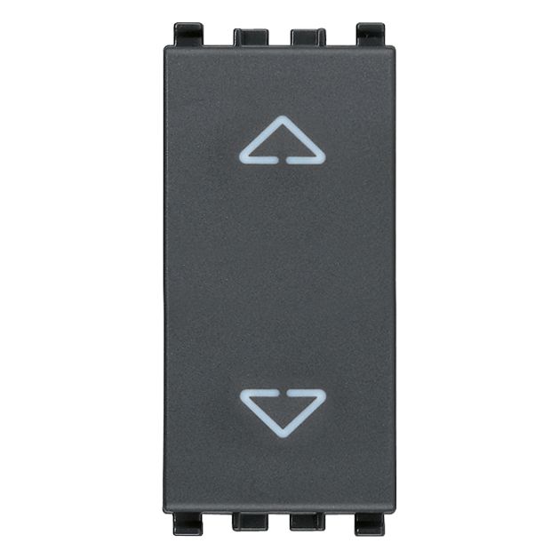 Vimar EIKON 2P 10A 2-Way Push Button, 250V, 6-Terminal, IP40, Central OFF Position — Quality Boat Parts