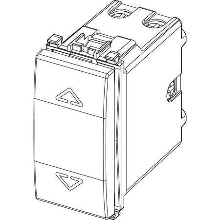 Vimar EIKON 2P 10A 2-Way Push Button, 250V, 6-Terminal, IP40, Central OFF Position — Quality Boat Parts