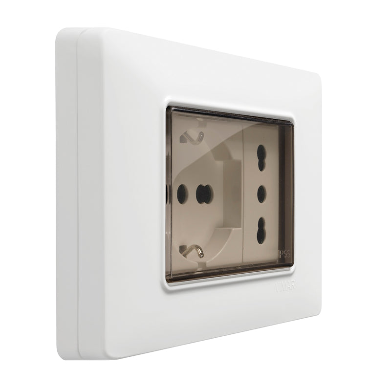Vimar Isoset 3-Module IP55 Cover Plate, For Eikon, Arké, Plana, With Screws — Quality Boat Parts