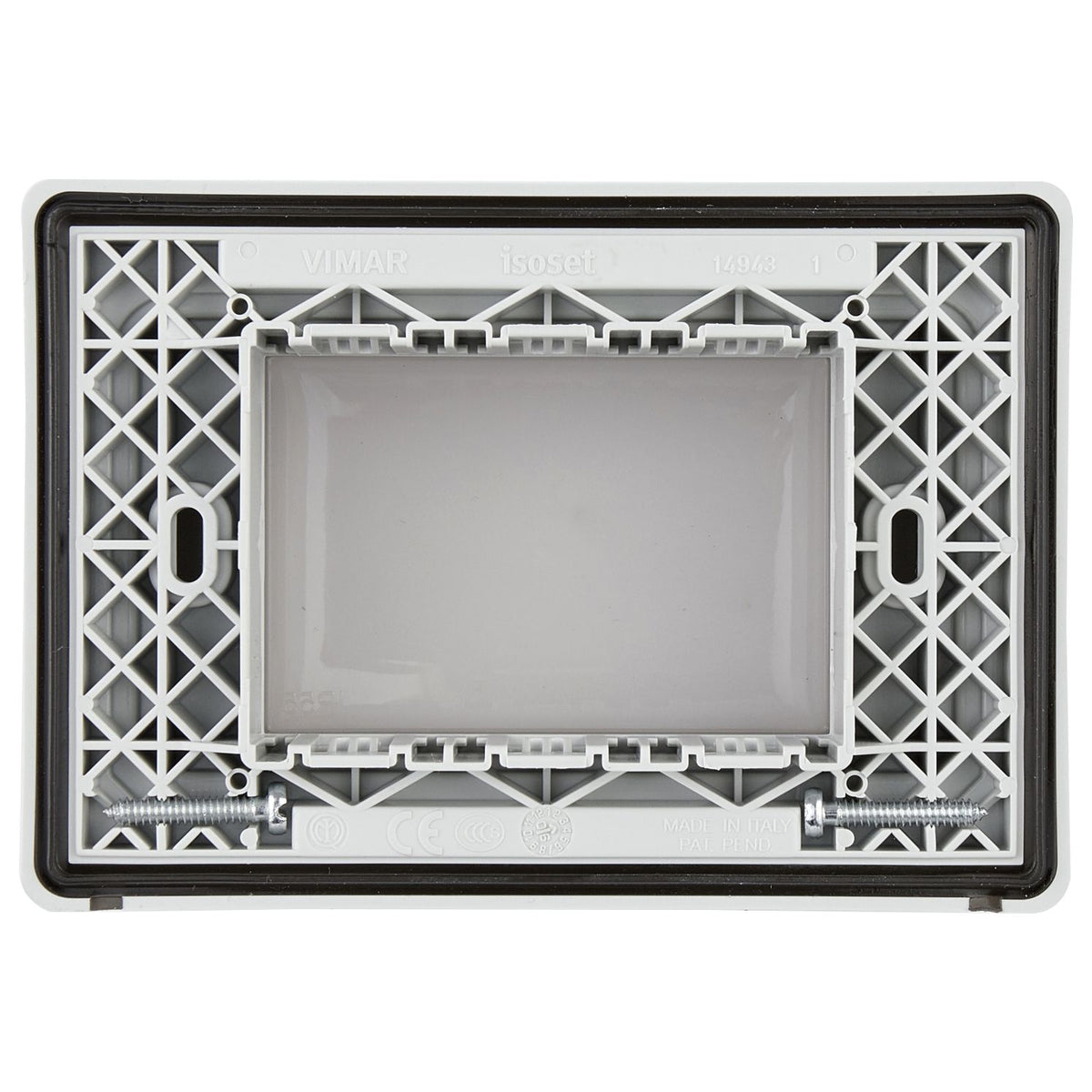 Vimar Isoset 3-Module IP55 Cover Plate, For Eikon, Arké, Plana, With Screws — Quality Boat Parts