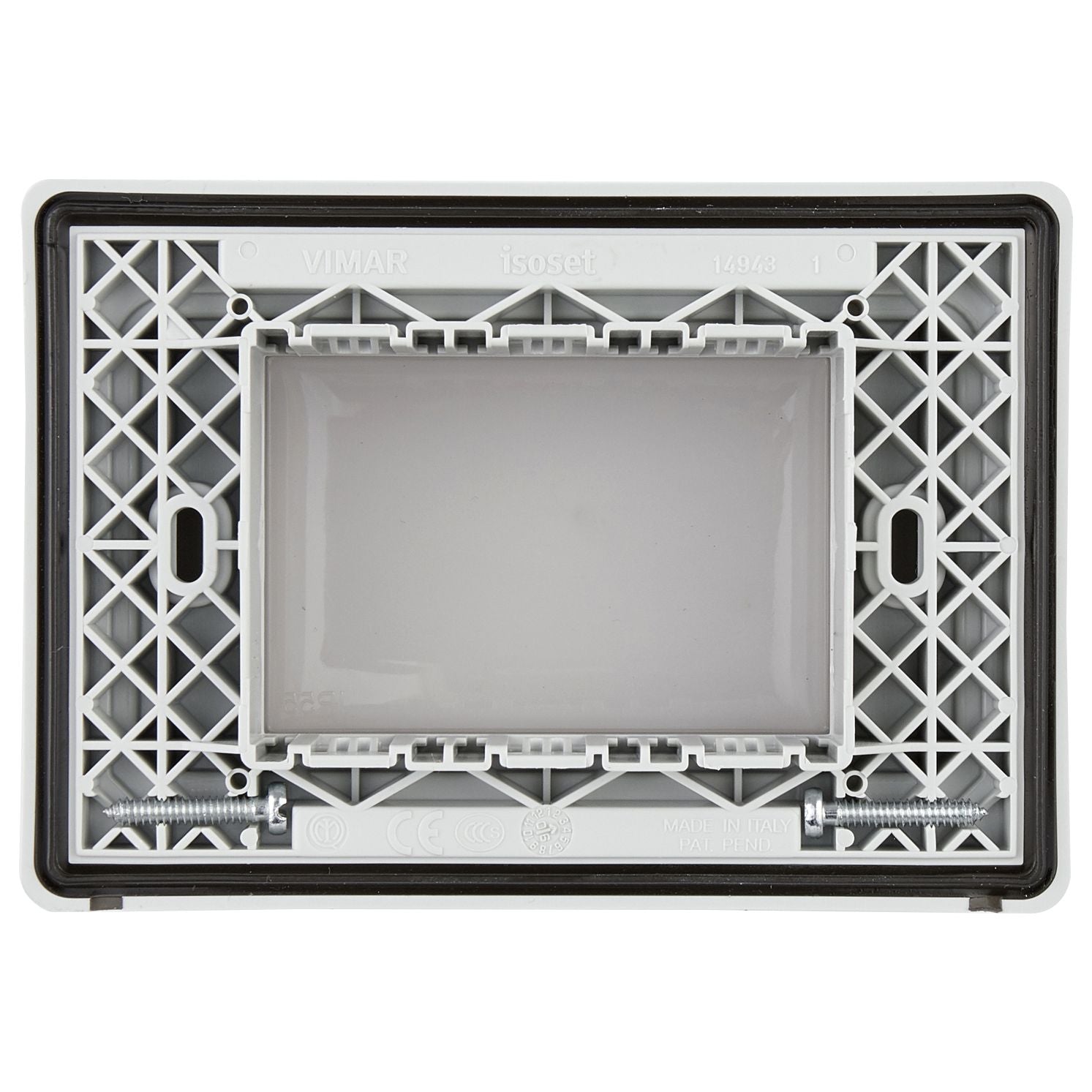 Vimar Isoset 3-Module IP55 Cover Plate, For Eikon, Arké, Plana, With Screws — Quality Boat Parts