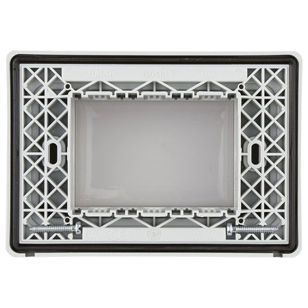 Vimar Isoset 3-Module IP55 Cover Plate, For Eikon, Arké, Plana, With Screws — Quality Boat Parts