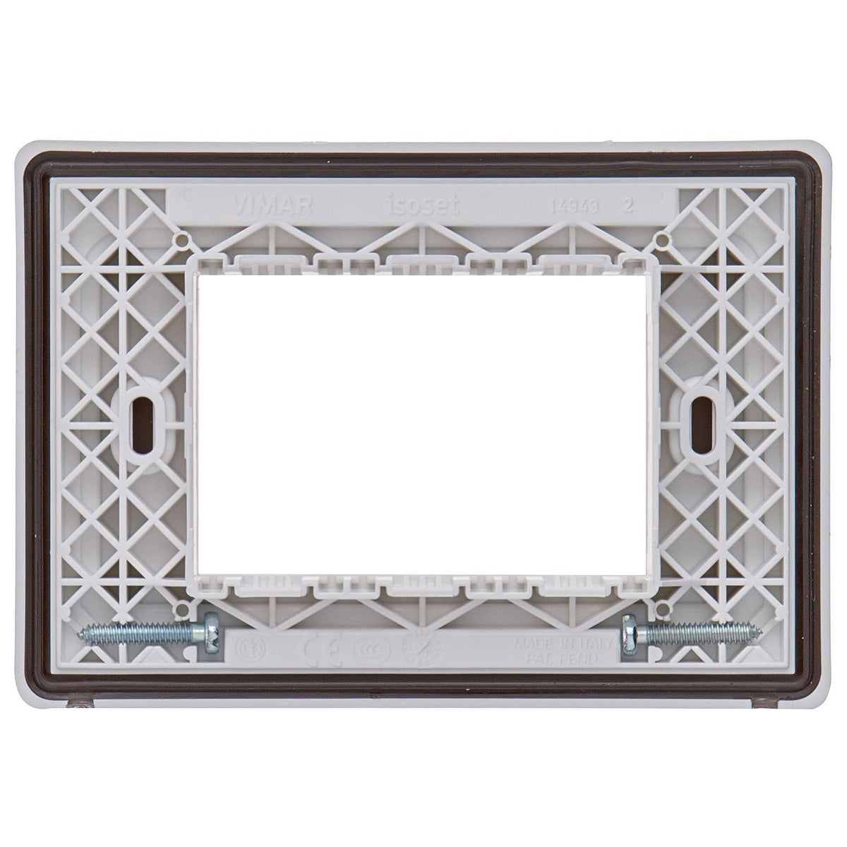 Vimar Isoset 3-Module IP55 Cover Plate, For Eikon, Arké, Plana, With Screws — Quality Boat Parts