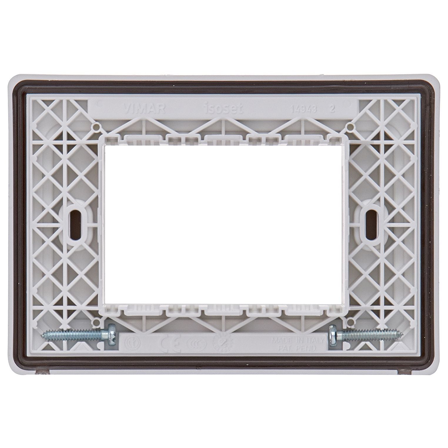 Vimar Isoset 3-Module IP55 Cover Plate, For Eikon, Arké, Plana, With Screws — Quality Boat Parts