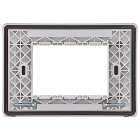Vimar Isoset 3-Module IP55 Cover Plate, For Eikon, Arké, Plana, With Screws — Quality Boat Parts