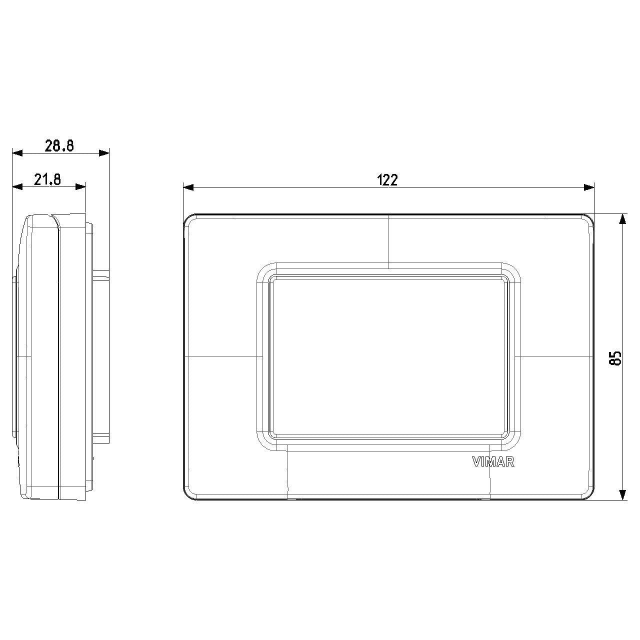 Vimar Isoset 3-Module IP55 Cover Plate, For Eikon, Arké, Plana, With Screws — Quality Boat Parts