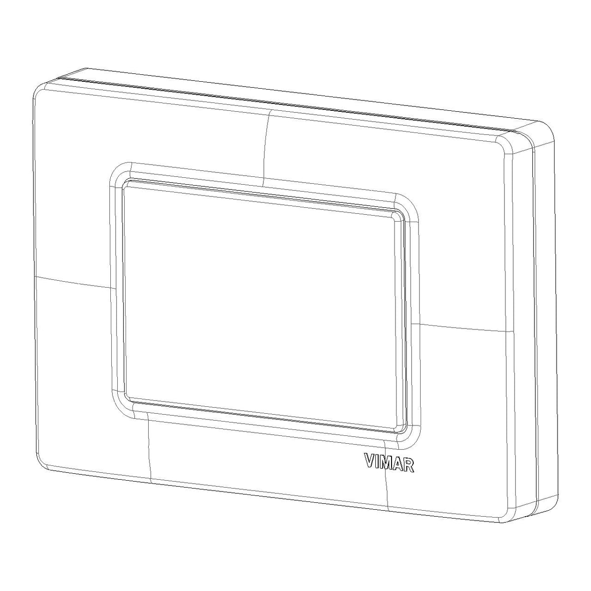Vimar Isoset 3-Module IP55 Cover Plate, For Eikon, Arké, Plana, With Screws — Quality Boat Parts