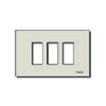Vimar 8000 Series 3-Module Snap-Fix Cover Plate, For 08531 Mounting Frame — Quality Boat Parts
