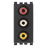 Vimar ARKÉ 3 RCA Connector Socket, 1 Module, IP20, Flush-Mounted, Screw Terminals — Quality Boat Parts