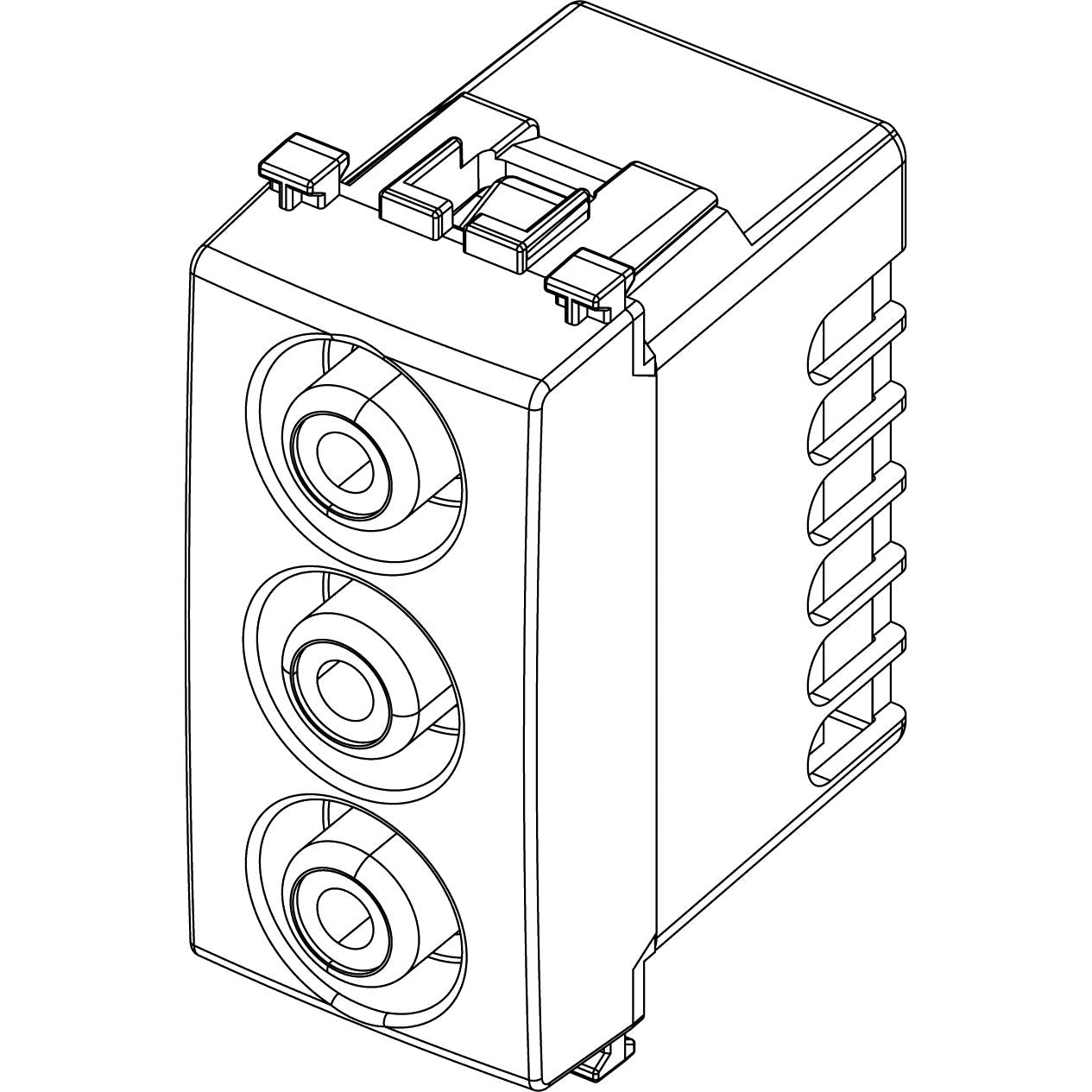 Vimar ARKÉ 3 RCA Connector Socket, 1 Module, IP20, Flush-Mounted, Screw Terminals — Quality Boat Parts