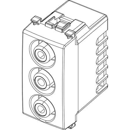 Vimar ARKÉ 3 RCA Connector Socket, 1 Module, IP20, Flush-Mounted, Screw Terminals — Quality Boat Parts