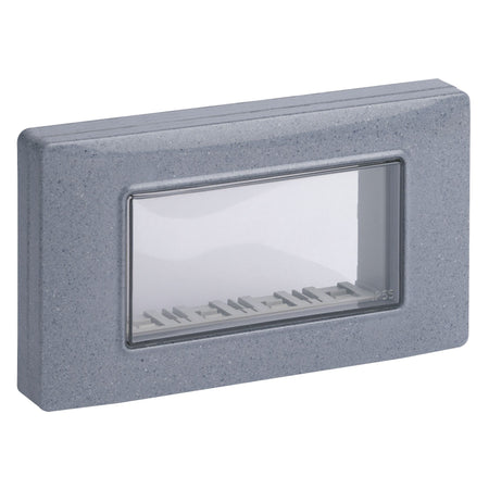 Vimar 4-Module IP55 Cover Plate, For Eikon and Plana Series, For 4-Module Flush Mounting Boxes, With Screws — Quality Boat Parts