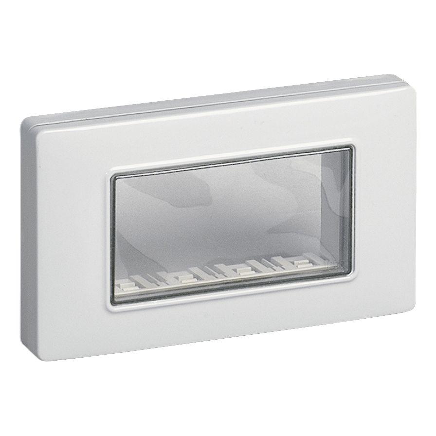 Vimar 4-Module IP55 Cover Plate, For Eikon and Plana Series, For 4-Module Flush Mounting Boxes, With Screws — Quality Boat Parts