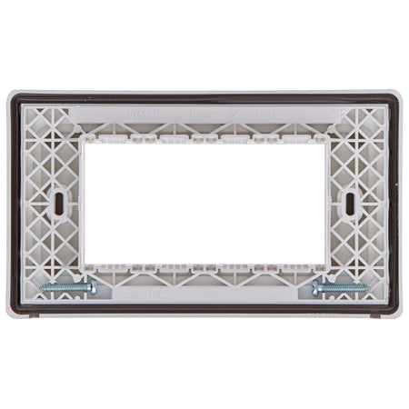 Vimar 4-Module IP55 Cover Plate, For Eikon and Plana Series, For 4-Module Flush Mounting Boxes, With Screws — Quality Boat Parts