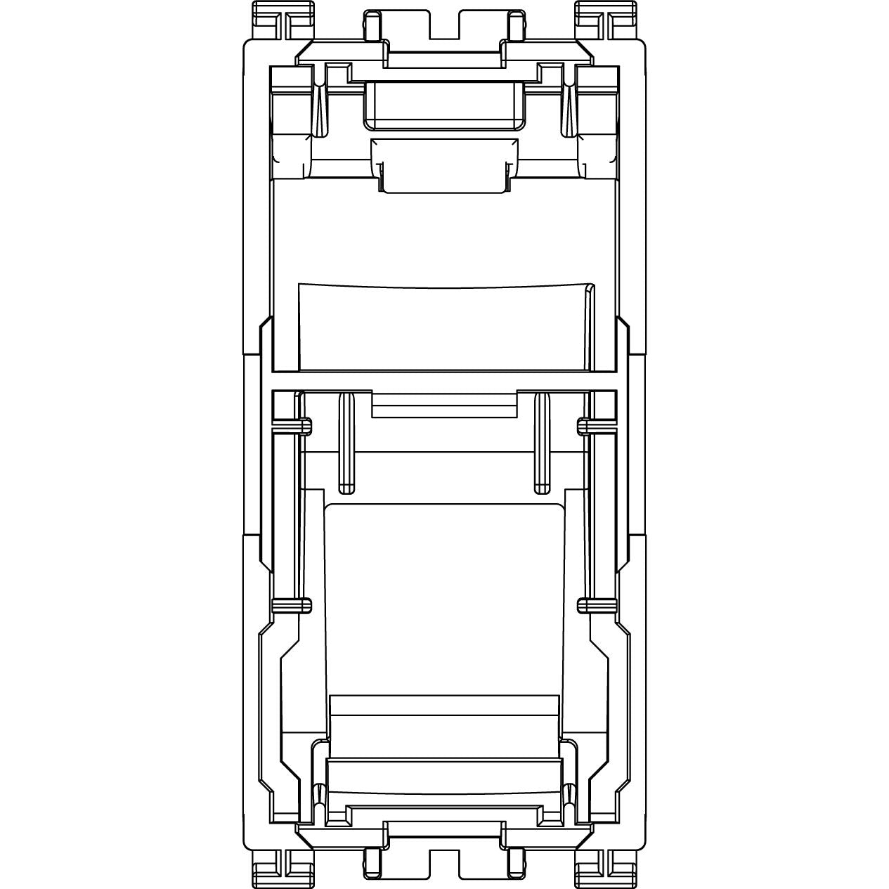 Vimar ARKÉ RJ45 Slanting Keystone Adaptor, 1 Module, Label Space — Quality Boat Parts