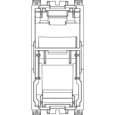 Vimar ARKÉ RJ45 Slanting Keystone Adaptor, 1 Module, Label Space — Quality Boat Parts