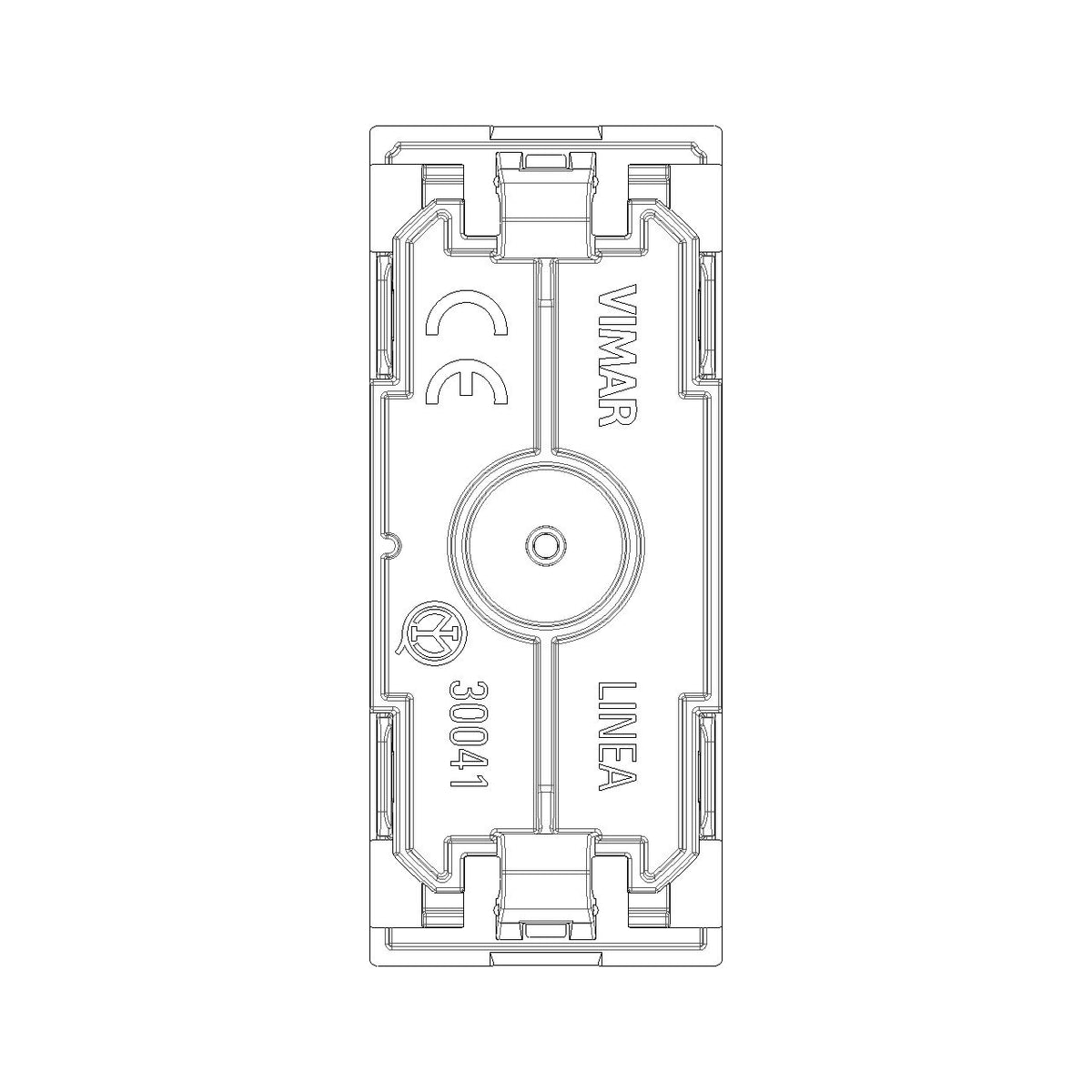 Vimar LINEA 1-Module Blank Module, 250V, IP40, Built-In, Thermoplastic, Halogen-Free — Quality Boat Parts