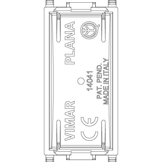 Vimar Plana 1M Blank Module, Built-In, Halogen-Free Thermoplastic — Quality Boat Parts