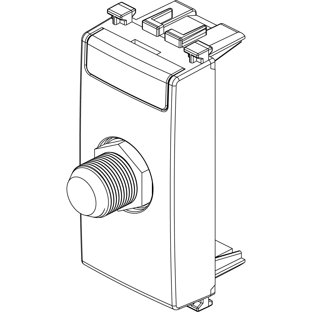 Vimar ARKÉ F Type Female Socket Connector, 2400 MHz, IEC 60169-24 — Quality Boat Parts